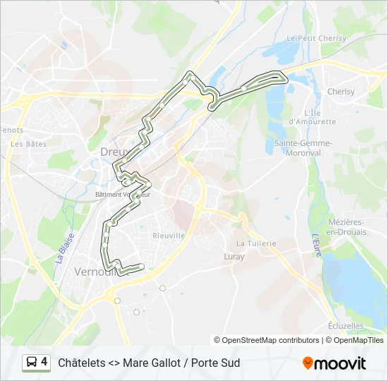 4 Bus Line Map