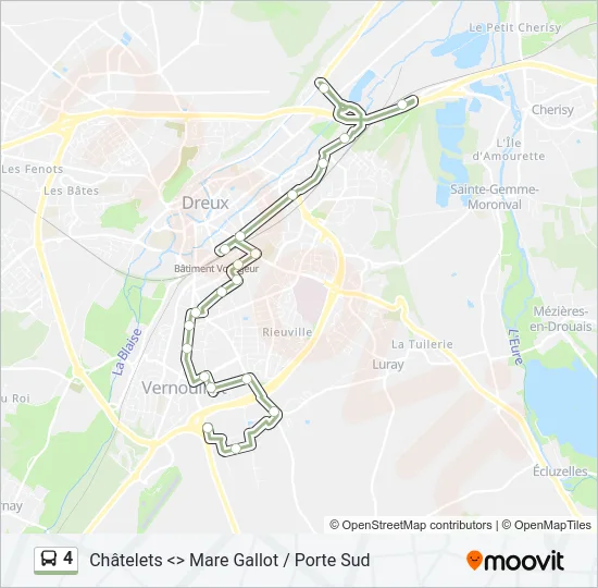4 Bus Line Map