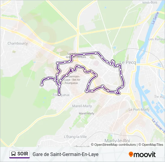 SOIR Bus Line Map