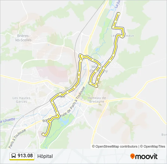 913.08 Bus Line Map