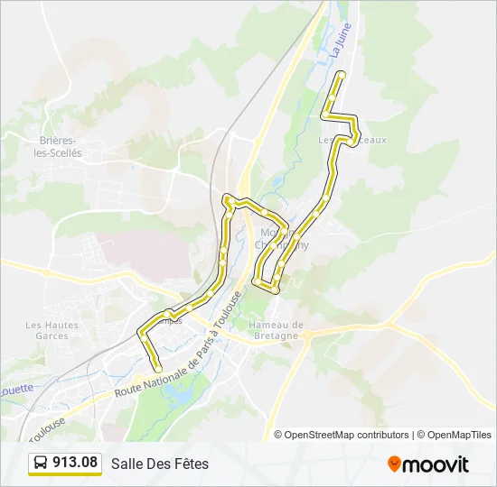 913.08 Bus Line Map