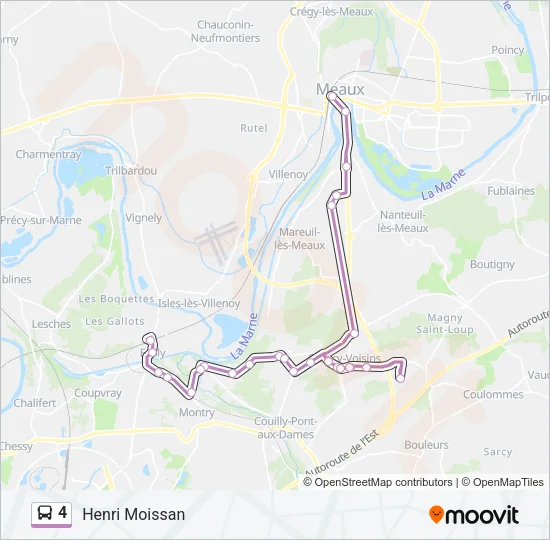 4 Bus Line Map