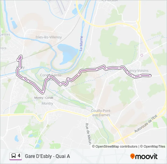 4 Bus Line Map