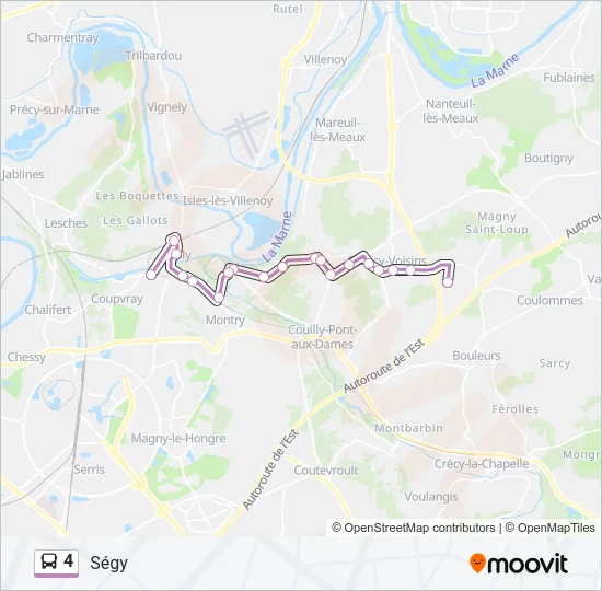 4 Bus Line Map