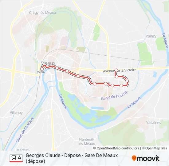 A Bus Line Map