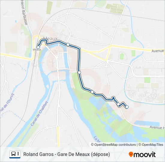 I Bus Line Map