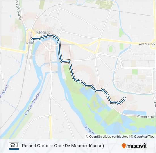 I Bus Line Map