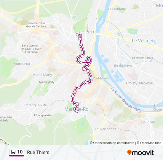 10 Bus Line Map