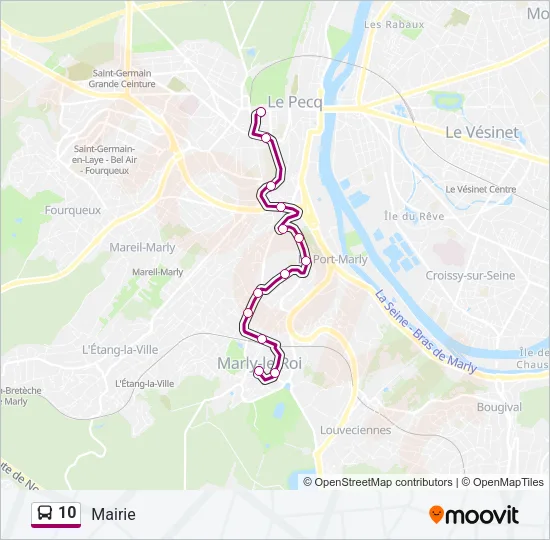 10 Bus Line Map