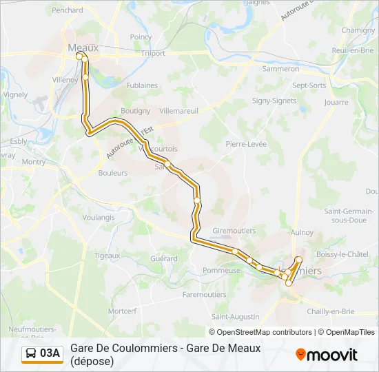 03A Bus Line Map