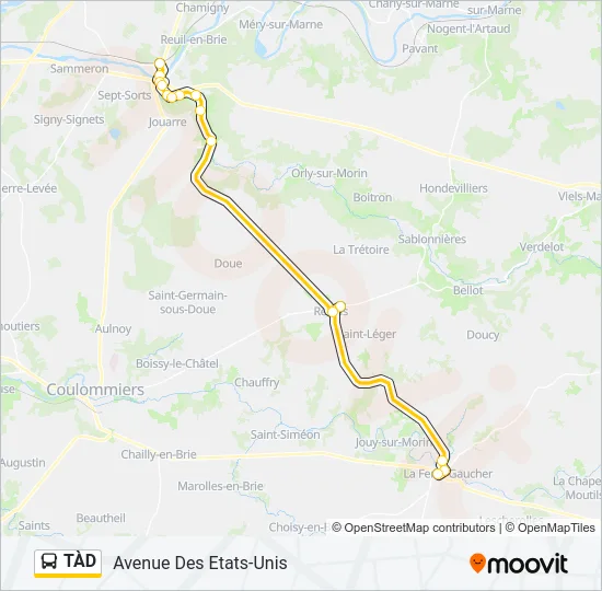 TÀD Bus Line Map