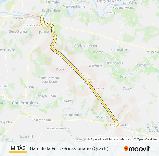 TÀD Bus Line Map