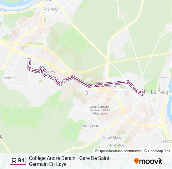 R4 Bus Line Map