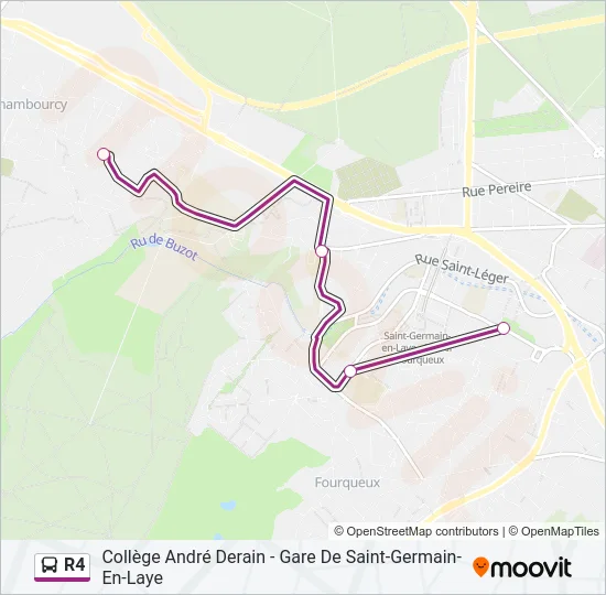 R4 Bus Line Map