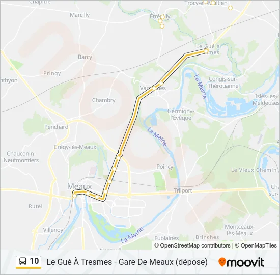 10 Bus Line Map