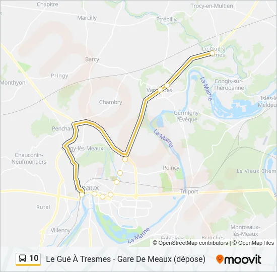 10 Bus Line Map