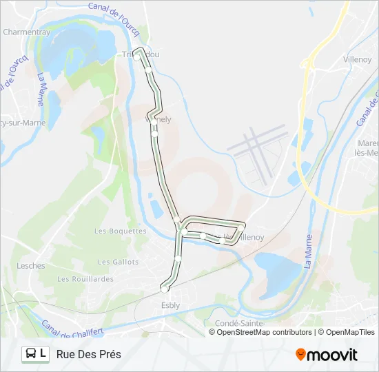 L Bus Line Map