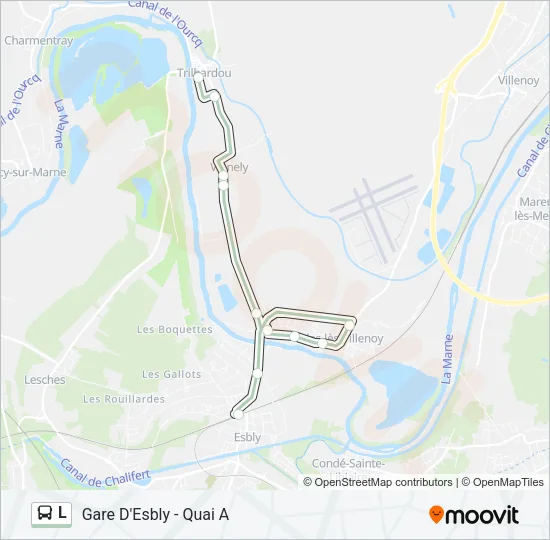 L Bus Line Map