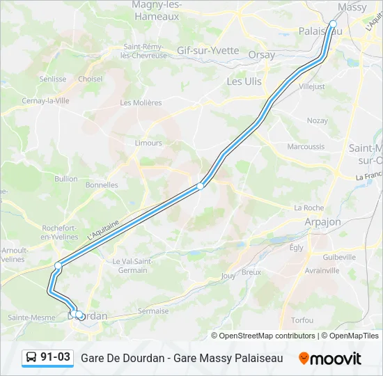 91-03 Bus Line Map