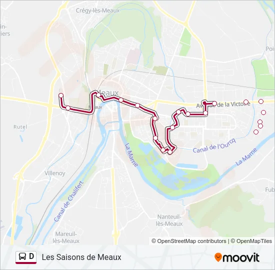 D Bus Line Map