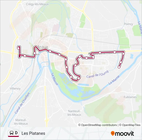 D Bus Line Map