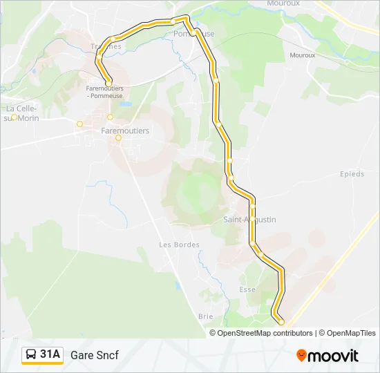 31A Bus Line Map