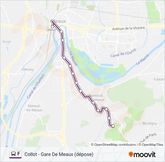 F Bus Line Map