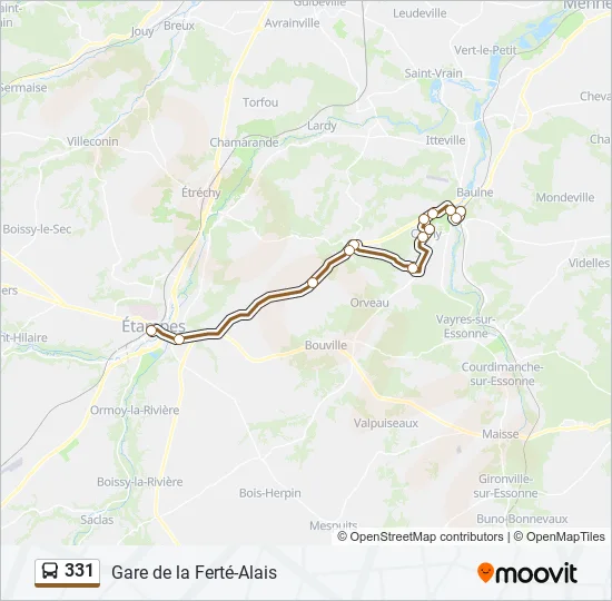 331 Bus Line Map