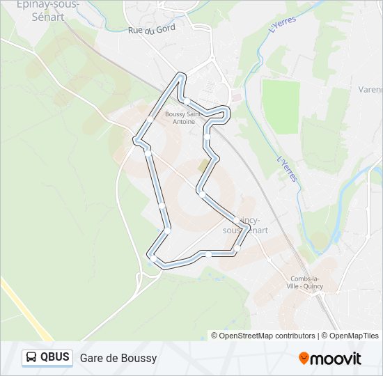 QBUS Bus Line Map
