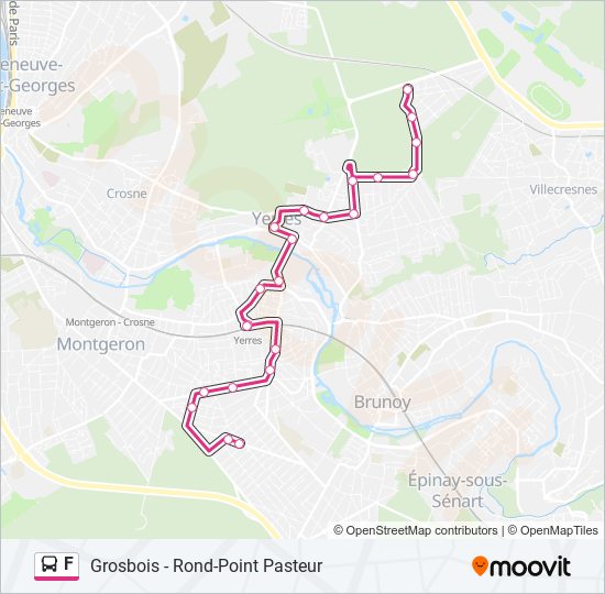 F Bus Line Map