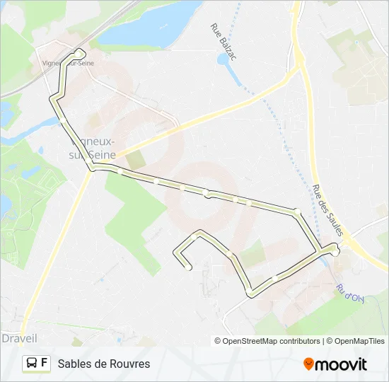 F Bus Line Map