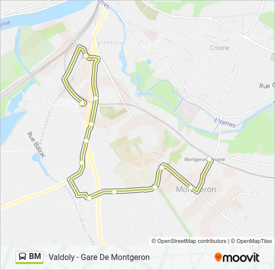 BM Bus Line Map