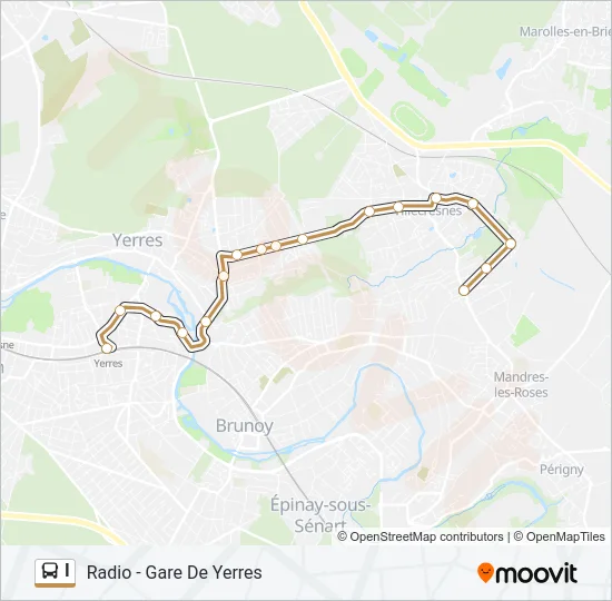 I Bus Line Map