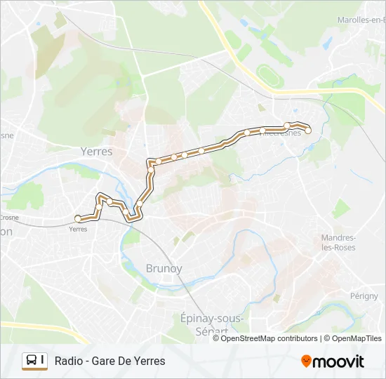 I Bus Line Map