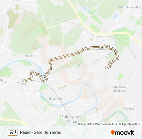 I Bus Line Map