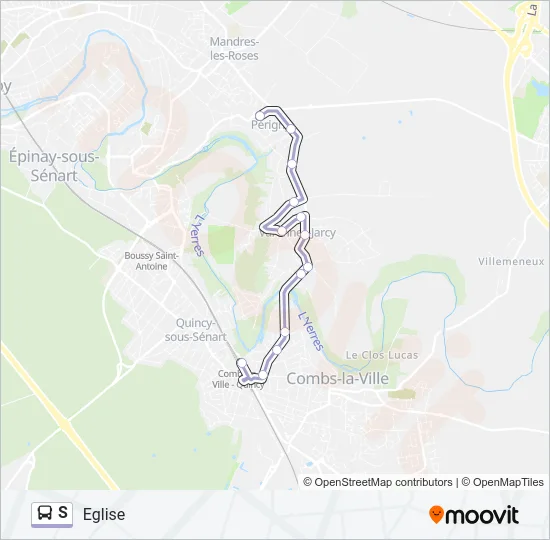 S Bus Line Map