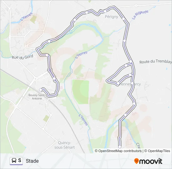 S Bus Line Map