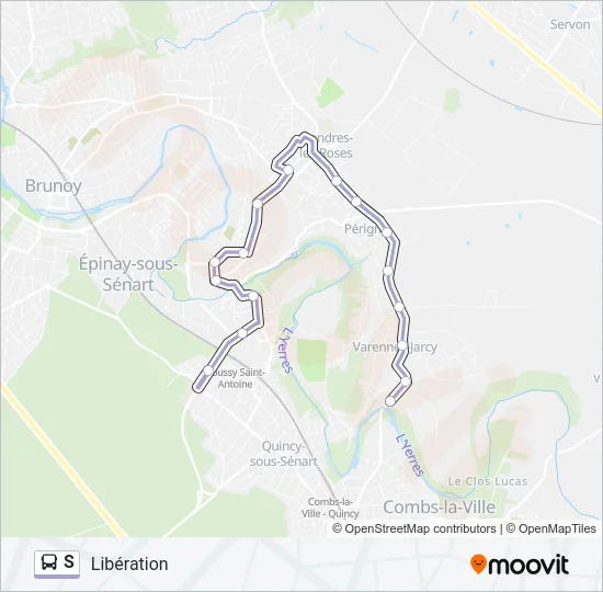 S Bus Line Map