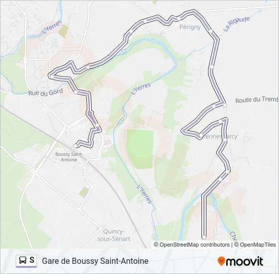 S Bus Line Map