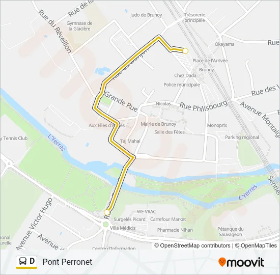 D Bus Line Map