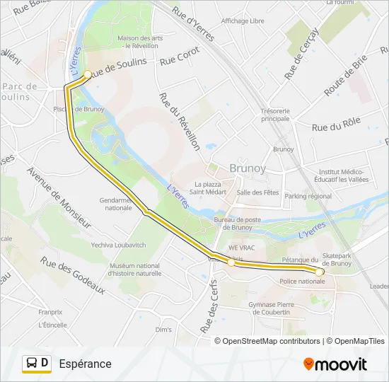 D Bus Line Map