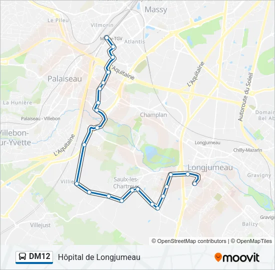 DM12 Bus Line Map