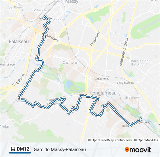 DM12 bus Line Map