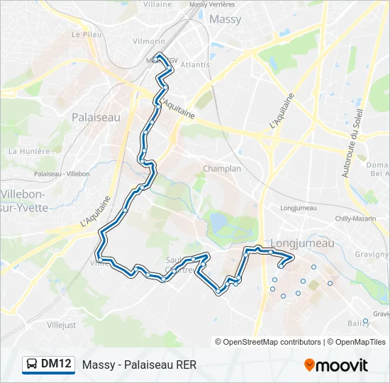 DM12 Bus Line Map