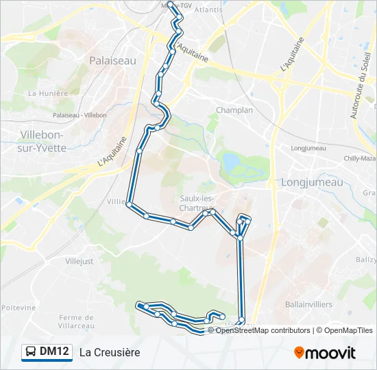 DM12 Bus Line Map