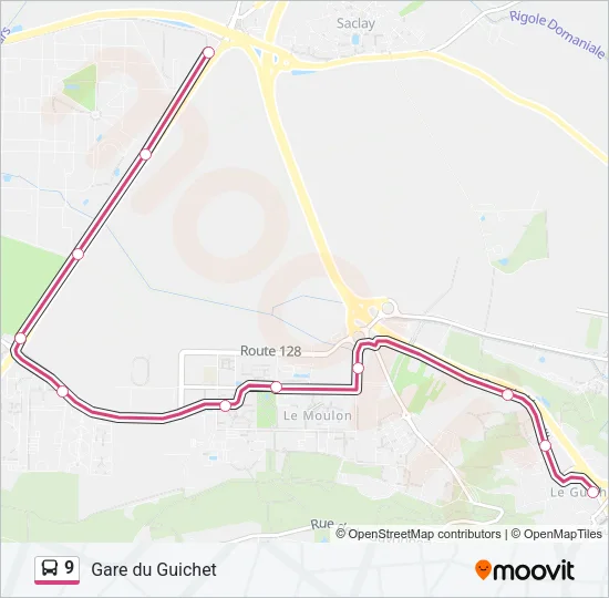 9 Bus Line Map