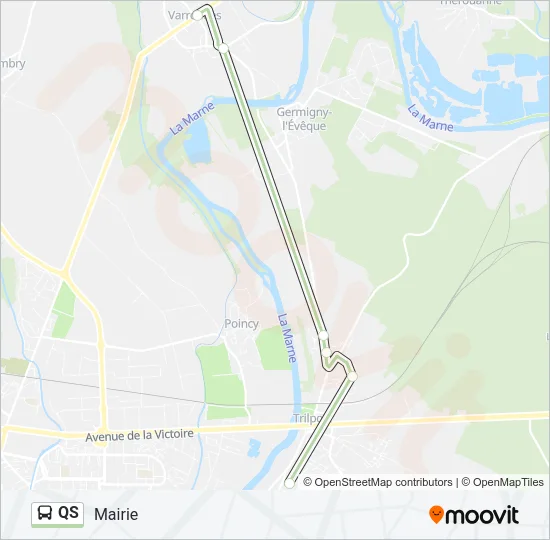 QS Bus Line Map