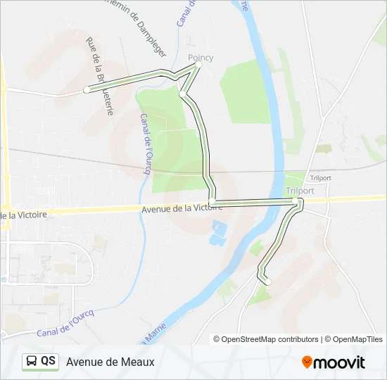 QS Bus Line Map