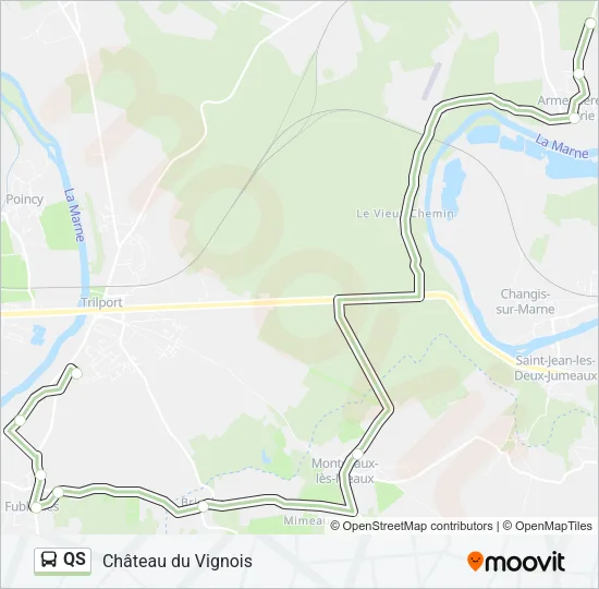 QS Bus Line Map