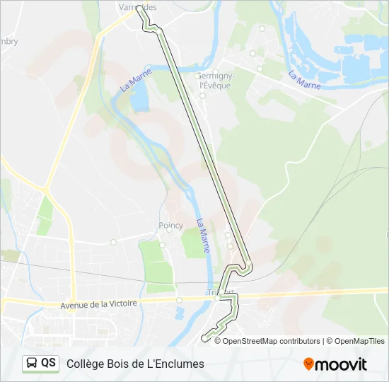 QS Bus Line Map